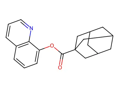 8-Quinolinyl tricyclo[3.3.1.13,7]decane-1-carboxylate structure