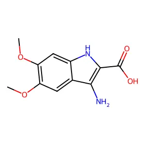 3-amino-5,6-dimethoxy-1H-indole-2-carboxylic acid structure