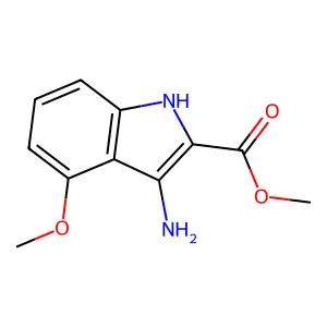 methyl 3-amino-4-methoxy-1H-indole-2-carboxylate structure