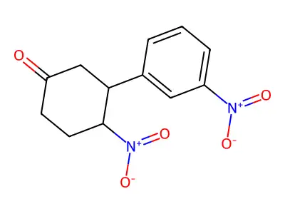 4-Nitro-3-(3-nitrophenyl)cyclohexanone structure
