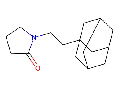 1-[2-(1-Adamantyl)ethyl]pyrrolidin-2-one structure