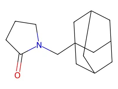 1-(1-Adamantylmethyl)pyrrolidin-2-one structure