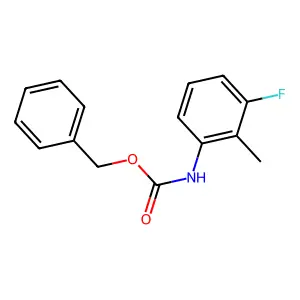 benzyl N-(3-fluoro-2-methylphenyl)carbamate structure