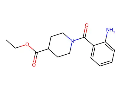 Ethyl 1-(2-aminobenzoyl)piperidine-4-carboxylate structure