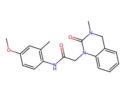 N-(4-methoxy-2-methylphenyl)-2-(3-methyl-2-oxo-4H-quinazolin-1-yl)acetamide structure