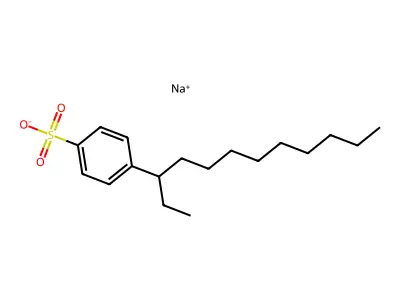 Sodium p-dodecylbenzenesulfonate structure