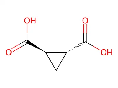 cis-1,2-Cyclopropanedicarboxylic acid structure