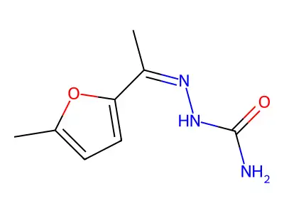 [1-(5-Methylfuran-2-yl)ethylideneamino]urea structure