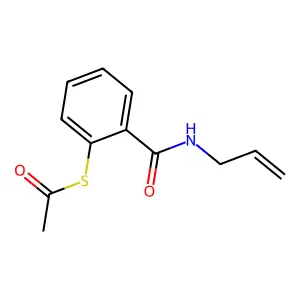 Ethanethioic acid, S-[2-[(2-propenylamino)carbonyl]phenyl] ester structure