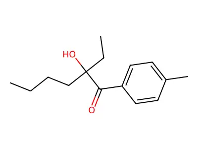 2-Ethyl-2-hydroxy-4'-methylhexanophenone structure