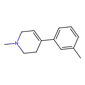 Pyridine, 1,2,3,6-tetrahydro-1-methyl-4-(3-methylphenyl)- structure