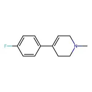 4-(4-Fluorophenyl)-1-methyl-1,2,3,6-tetrahydropyridine structure