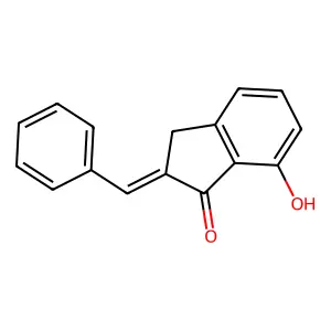 2-Benzylidene-7-hydroxy-2,3-dihydro-1h-inden-1-one structure