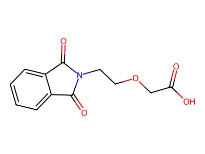 2-(2-(1,3-Dioxoisoindolin-2-yl)ethoxy)acetic acid structure