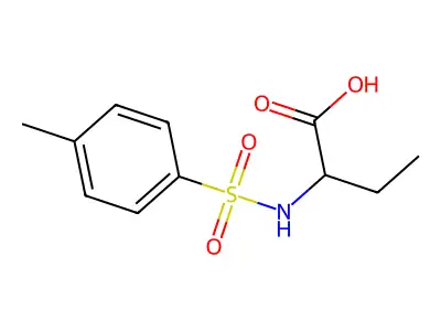 2-{[(4-Methylphenyl)sulfonyl]amino}butanoic acid structure