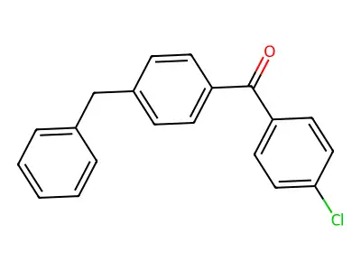 Benzophenone, 4-benzyl-4'-chloro- structure