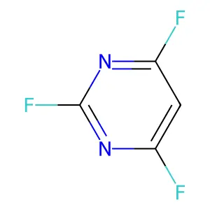 2,4,6-Trifluoropyrimidine structure