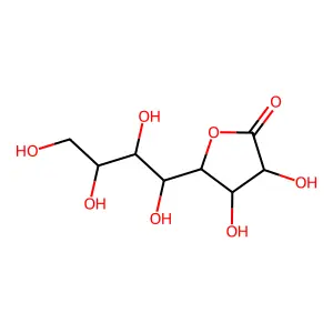 D-赤式-L-塔罗-辛糖酸-1,4-内酯 structure