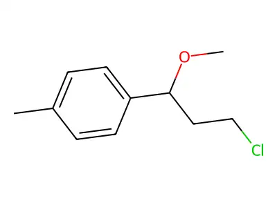 1-(3-Chloro-1-methoxypropyl)-4-methylbenzene structure