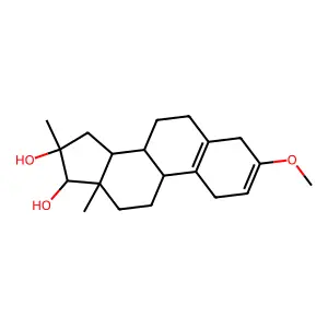 3-Methoxy-16-methyl-estra-2,5(10)-diene-16beta,17beta-diol structure