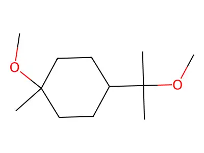 1-Methoxy-4-(1-methoxy-1-methylethyl)-1-methylcyclohexane structure