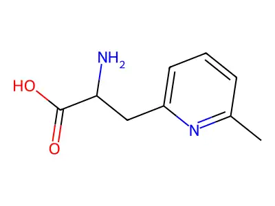 2-amino-3-(6-methylpyridin-2-yl)propanoic Acid structure