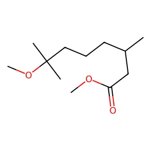Methyl 7-methoxy-3,7-dimethyloctanoate structure
