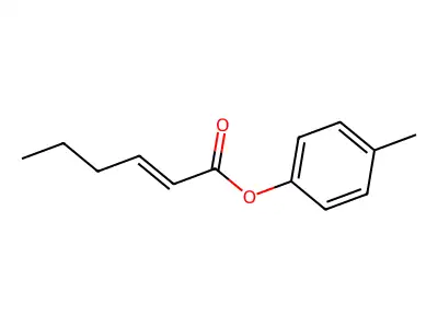 (4-Methylphenyl) hex-2-enoate structure