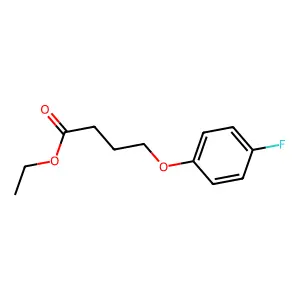 Ethyl 4-(4-fluorophenoxy)butanoate structure