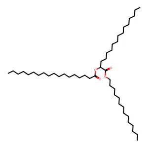 Octadecanoic acid, 1-[(tetradecyloxy)carbonyl]pentadecyl ester structure