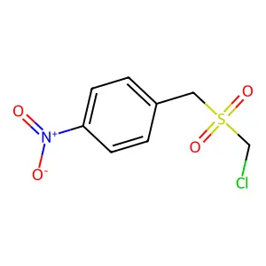 1-[[(Chloromethyl)sulfonyl]methyl]-4-nitrobenzene structure
