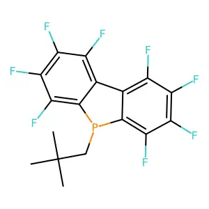 5H-Dibenzophosphole, 5-(2,2-dimethylpropyl)-1,2,3,4,6,7,8,9-octafluoro- structure
