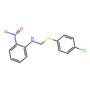 n-{[(4-Chlorophenyl)sulfanyl]methyl}-2-nitroaniline structure