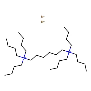 1,6-Hexanediaminium, N1,N1,N1,N6,N6,N6-hexabutyl-, bromide (1:2) structure
