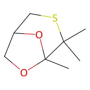 4,4,5-Trimethyl-6,8-dioxa-3-thiabicyclo[3.2.1]octane structure