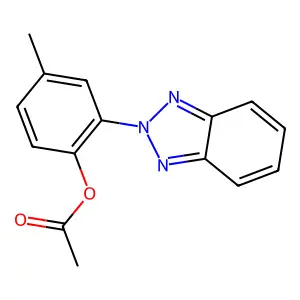 2-(2H-Benzo[d][1,2,3]triazol-2-yl)-4-methylphenyl acetate structure