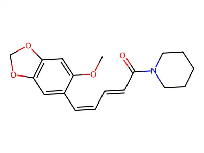 5-(6-Methoxy-1,3-benzodioxol-5-yl)-1-piperidin-1-ylpenta-2,4-dien-1-one structure