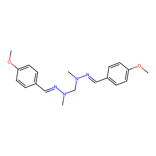 N,N'-bis[(4-methoxyphenyl)methylideneamino]-N,N'-dimethylmethanediamine structure