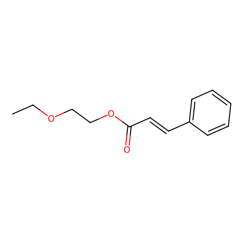 2-ethoxyethyl (E)-3-phenylprop-2-enoate structure