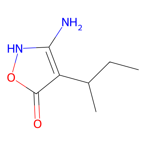 3-Amino-4-(sec-butyl)isoxazol-5(2H)-one structure