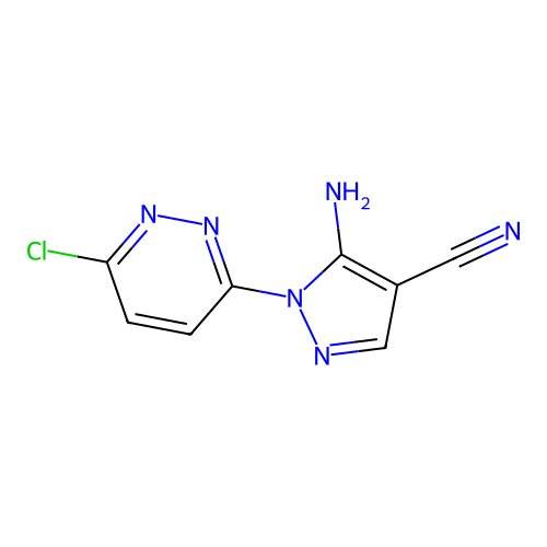 5-Amino-1-(6-Chloropyridazin-3-Yl)-1H-Pyrazole-4-Carbonitrile structure