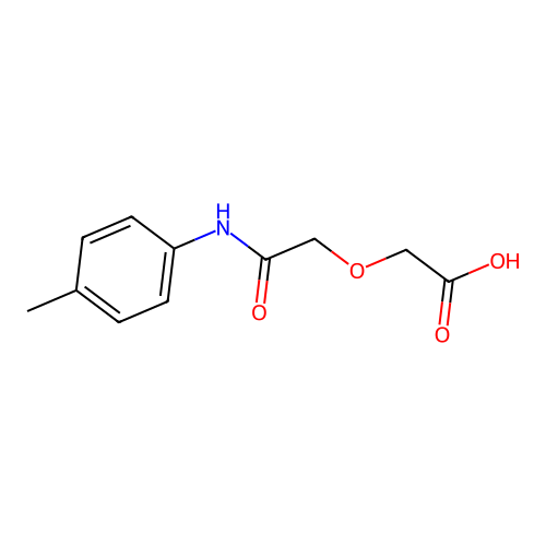 (p-Tolylcarbamoylmethoxy)acetic acid structure