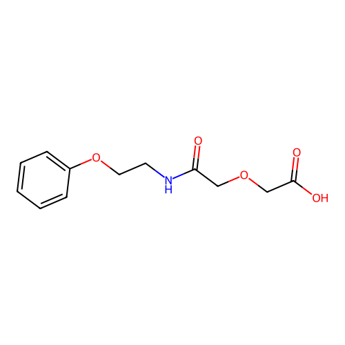 {2-Oxo-2-[(2-phenoxyethyl)amino]ethoxy}acetic acid structure
