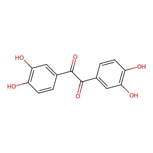 1,2-Bis(3,4-dihydroxyphenyl)ethane-1,2-dione structure