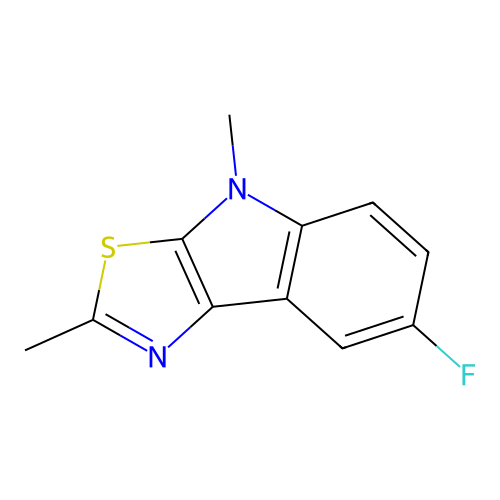 7-Fluoro-2,4-dimethyl-4H-thiazolo[5,4-b]indole structure