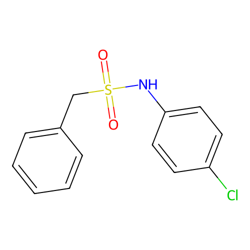 N-(4-chlorophenyl)-1-phenylmethanesulfonamide structure
