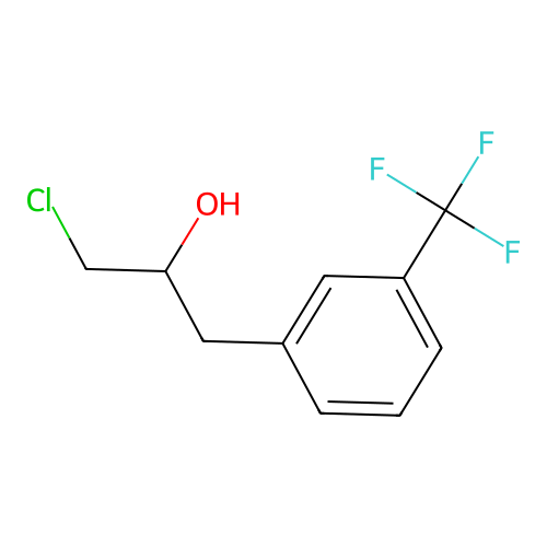 1-Chloro-3-[3-(trifluoromethyl)phenyl]propan-2-ol structure