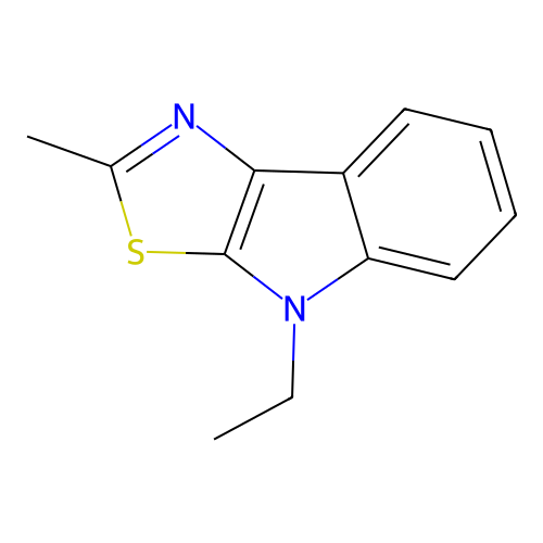 4-ethyl-2-methyl-4H-[1,3]thiazolo[5,4-b]indole structure