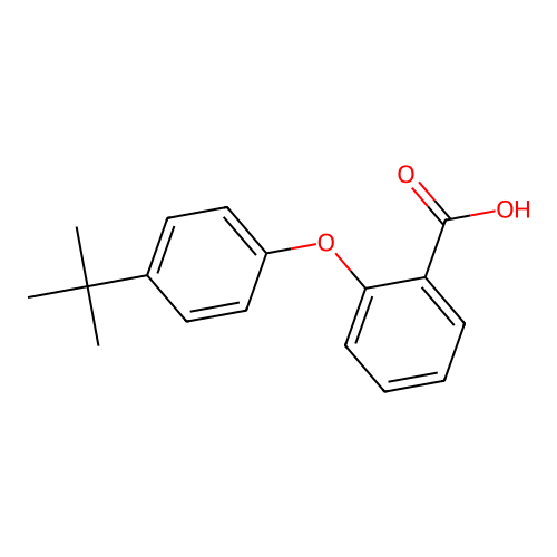 2-(4-t-Butylphenoxy)benzoic acid structure