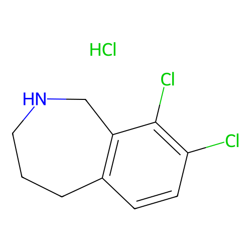 8,9-Dichloro-2,3,4,5-tetrahydro-1H-2-benzazepine hydrochloride structure